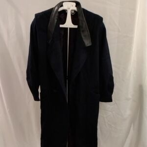 Vintage Ashley Scott Sophisticated Black Trench Coat for Women
